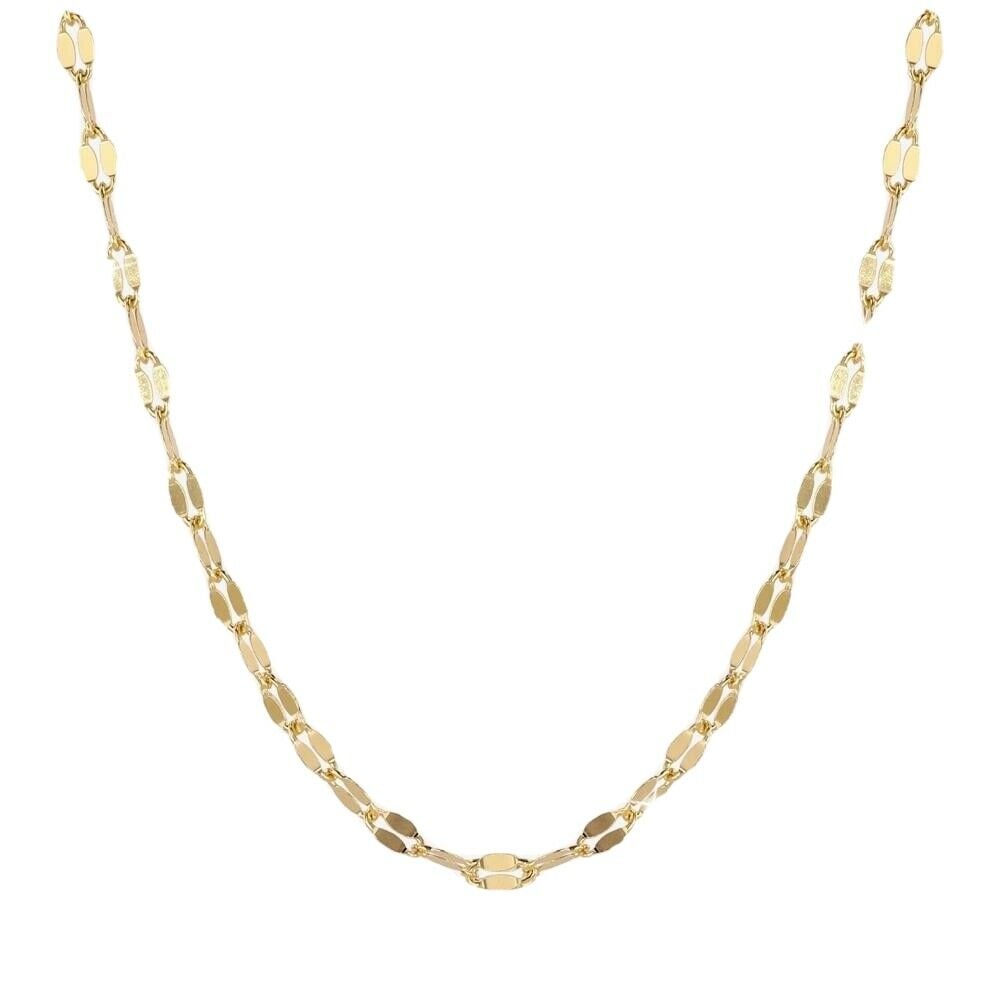 18k Gold Chain Mirror Necklace Chain - 18in long store